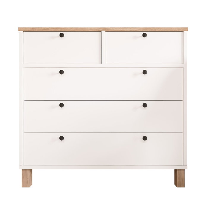 Hanah Home Nord - ND3-SW Blanco y Roble